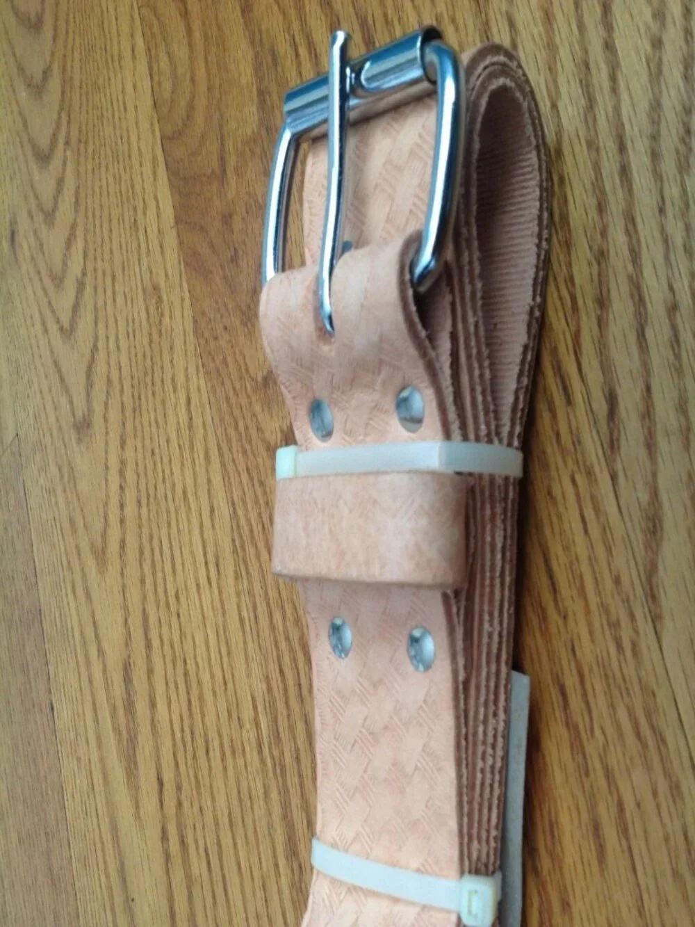 BUCKET BOSS CLASSIC SADDLE LEATHER STEEL BUCKLE TOOL BELT 55133 MENS SIZE LARGE